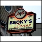 Becky's Diner Sign, Portland Maine