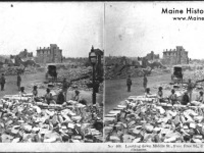 Photo after The Great Fire of 1866, Portland Maine