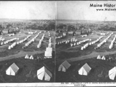 Photo of Tents after The Great Fire of 1866, Portland Maine