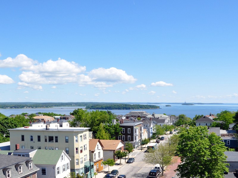 Looking North from the Portland Observatory, Portland Maine