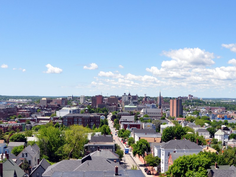 Looking South from the Portland Observatory, Portland Maine