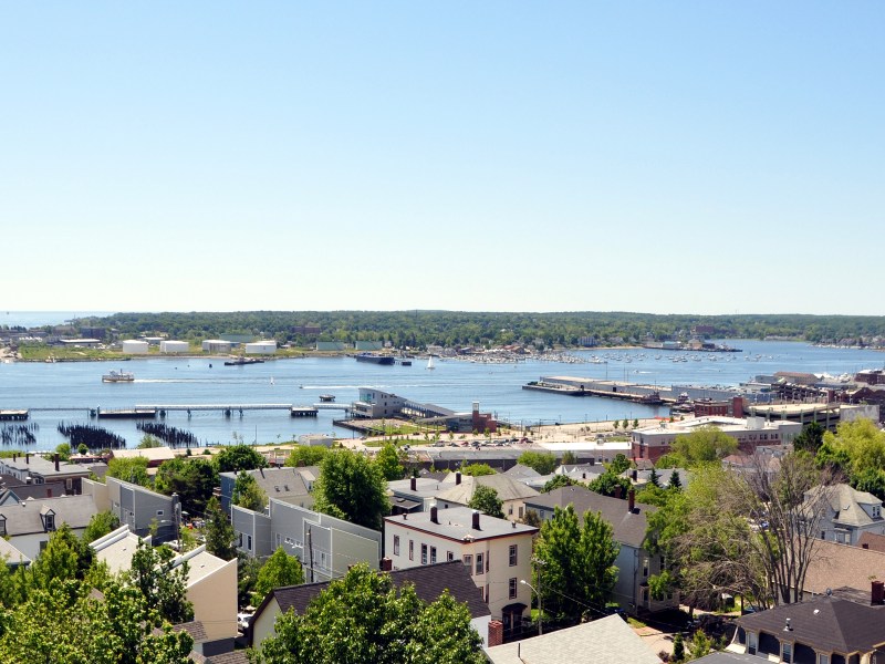 Looking South from the Portland Observatory, Portland Maine