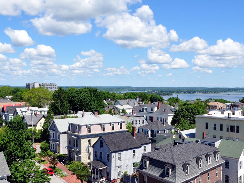 Looking North East from the Portland Observatory, Portland Maine
