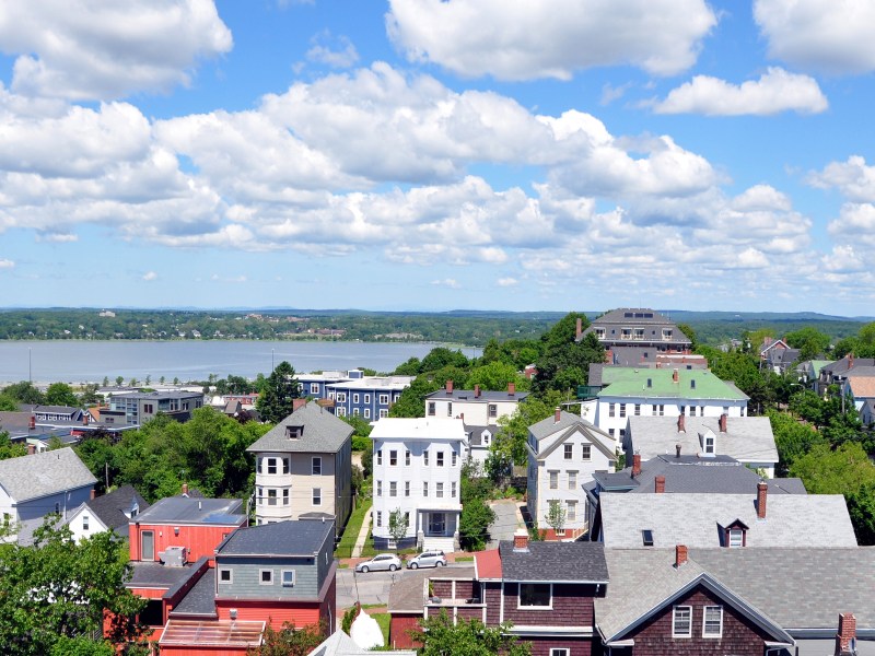 Looking North from the Portland Observatory, Portland Maine
