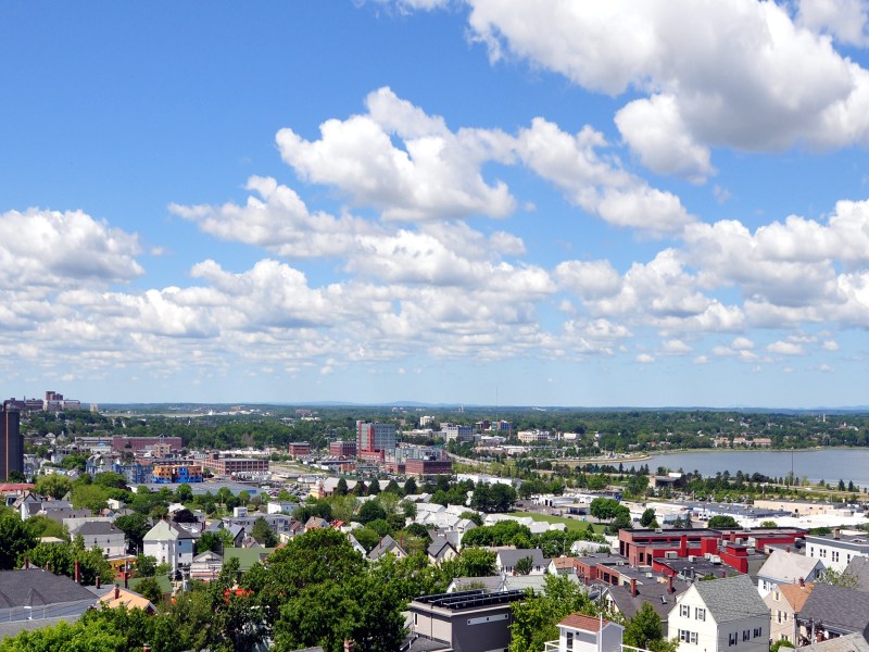 Looking East from the Portland Observatory, Portland Maine
