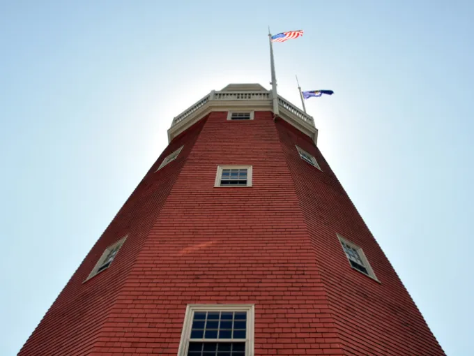 Looking Up at the Portland Observatory, Portland Maine