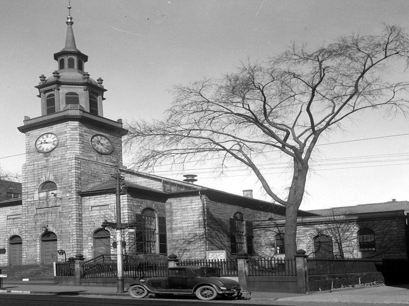 An Old Photo of First Parish Church, Portland Maine
